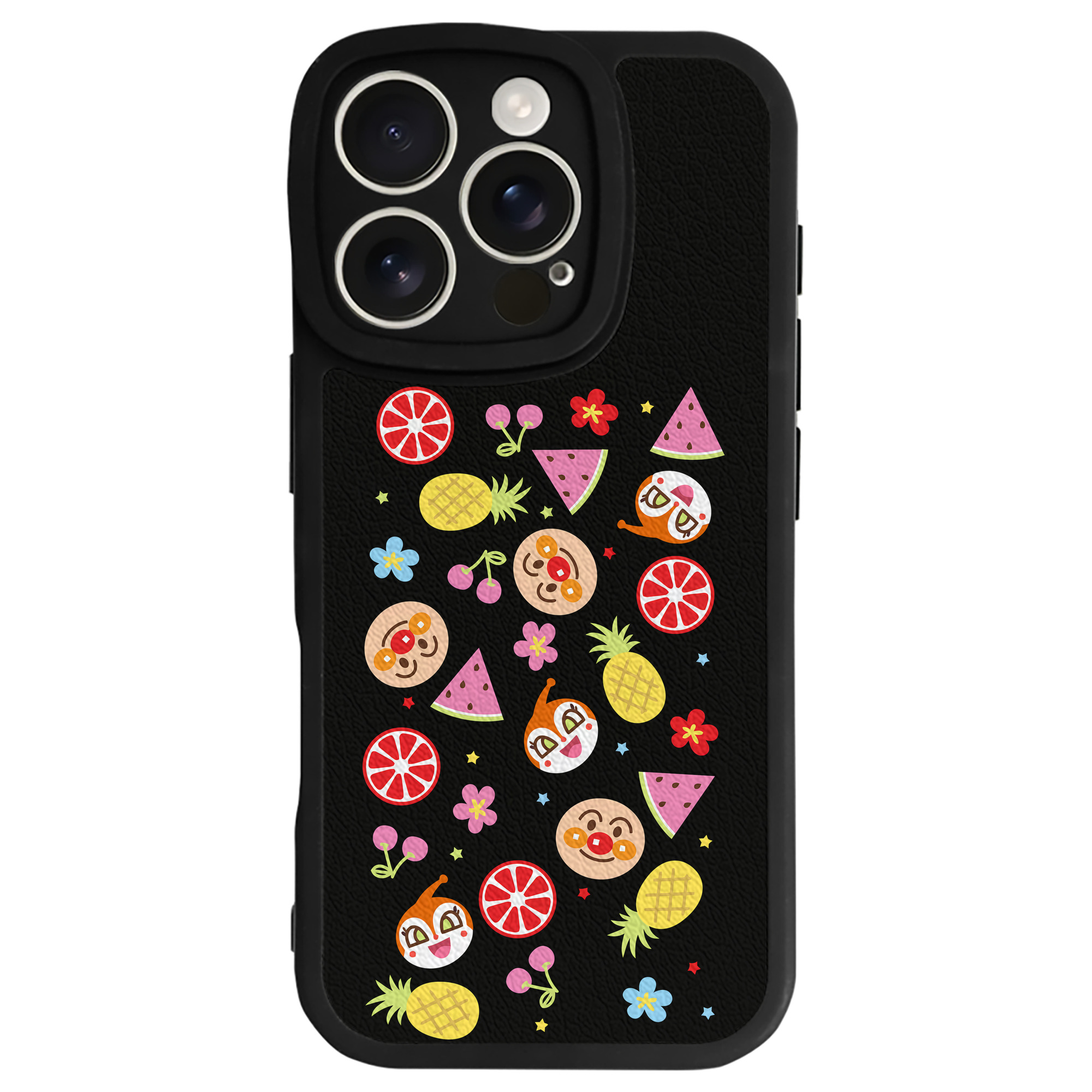 （画像用） アンパンマン Anpanman 【iPhone 16シリーズ対応】シリコンスマホケース（レザー調） 材質：シリコン
